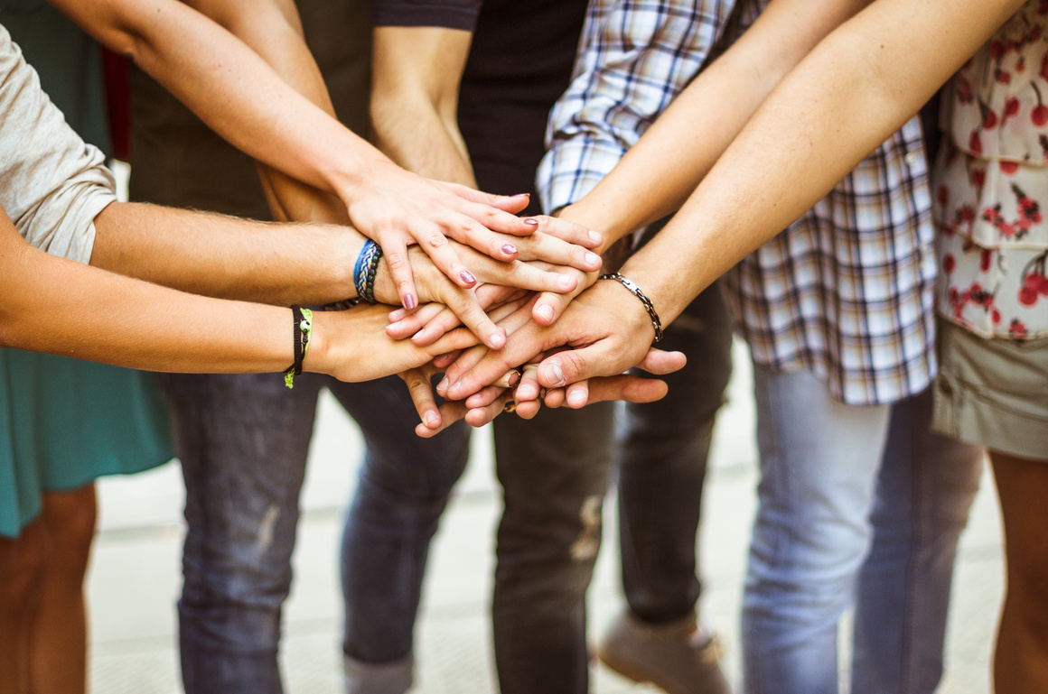 Group of volunteer